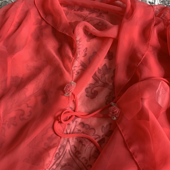 Vintage Shirley of Hollywood front- tie blouse - Picture 3 of 4